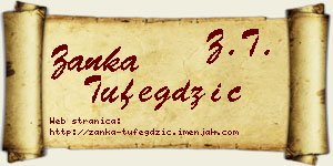 Žanka Tufegdžić vizit kartica